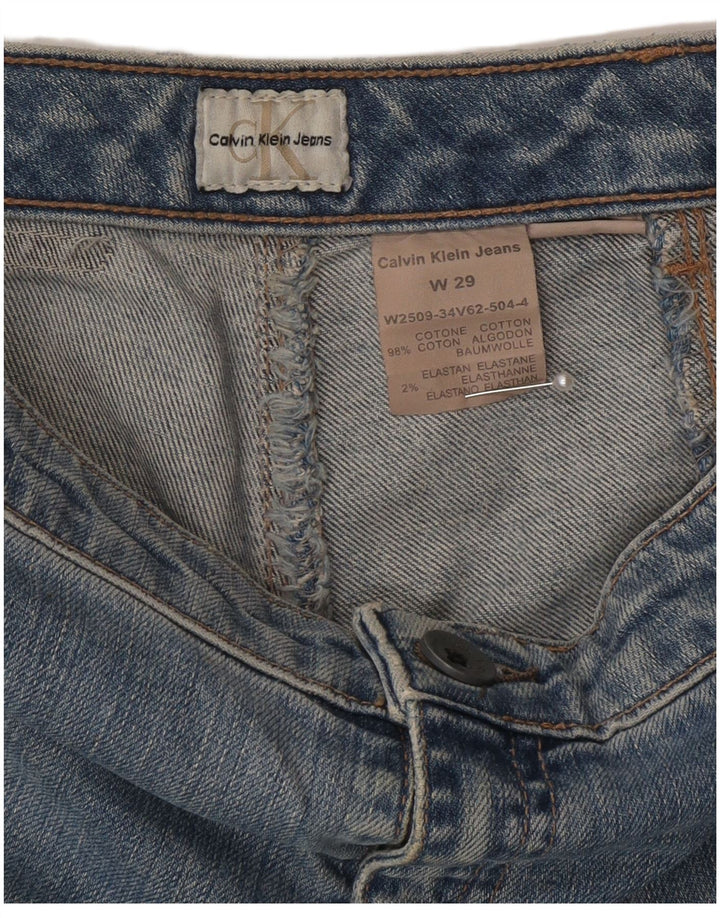 Blugi drepti pentru femei Calvin Klein W29 L35 Bumbac albastru