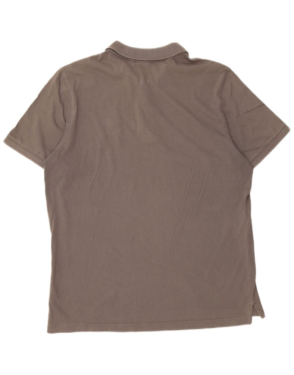 Tricou polo pentru bărbați Lotto UK 42/44 XL bumbac gri