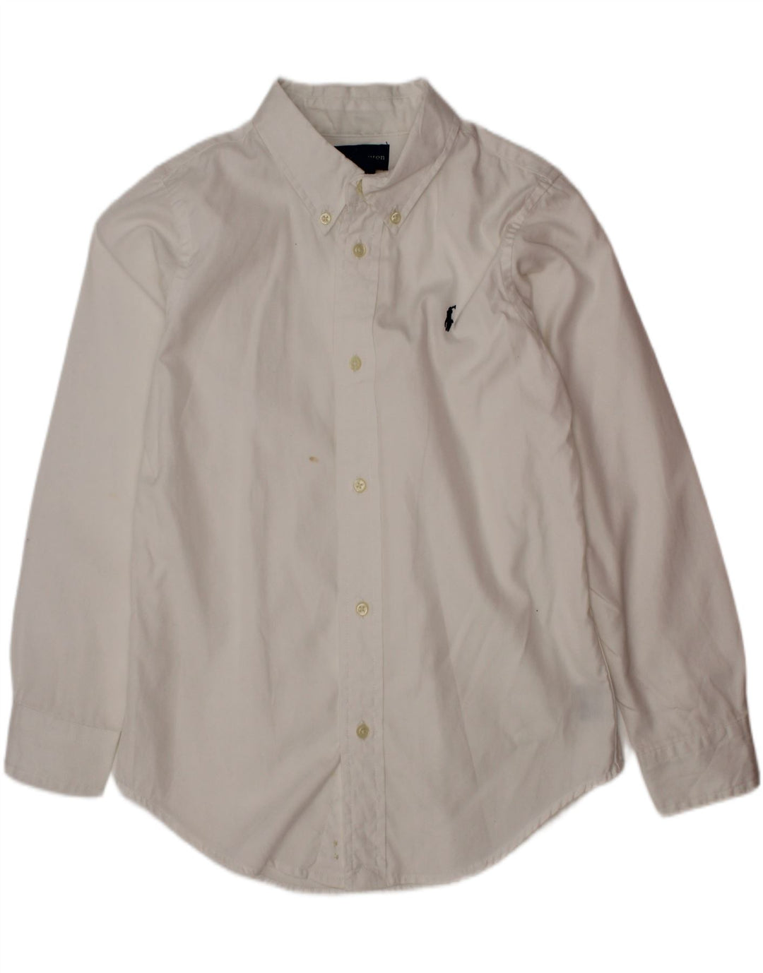 Cămașă Ralph Lauren băieți 6-7 ani bumbac alb
