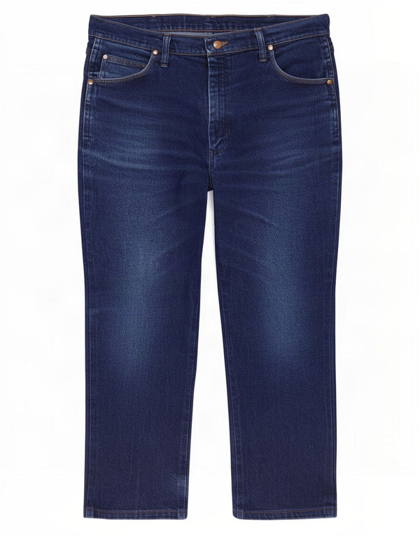 Blugi drepti pentru bărbați Wrangler W36 L26 Bumbac albastru