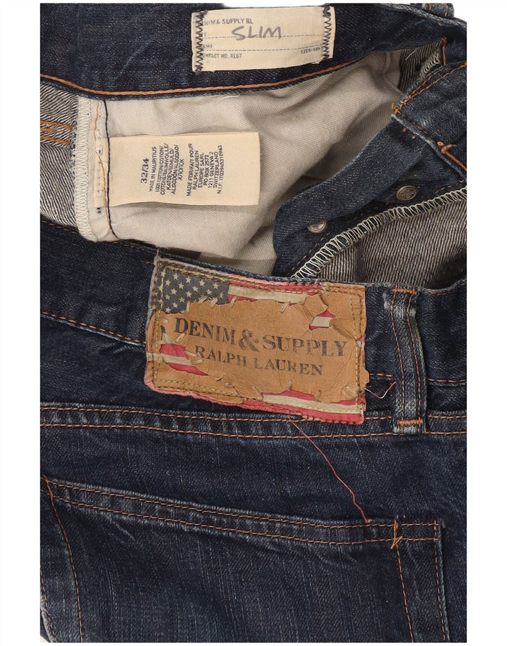 Blugi slim pentru bărbați Ralph Lauren W32 L34 Bumbac albastru