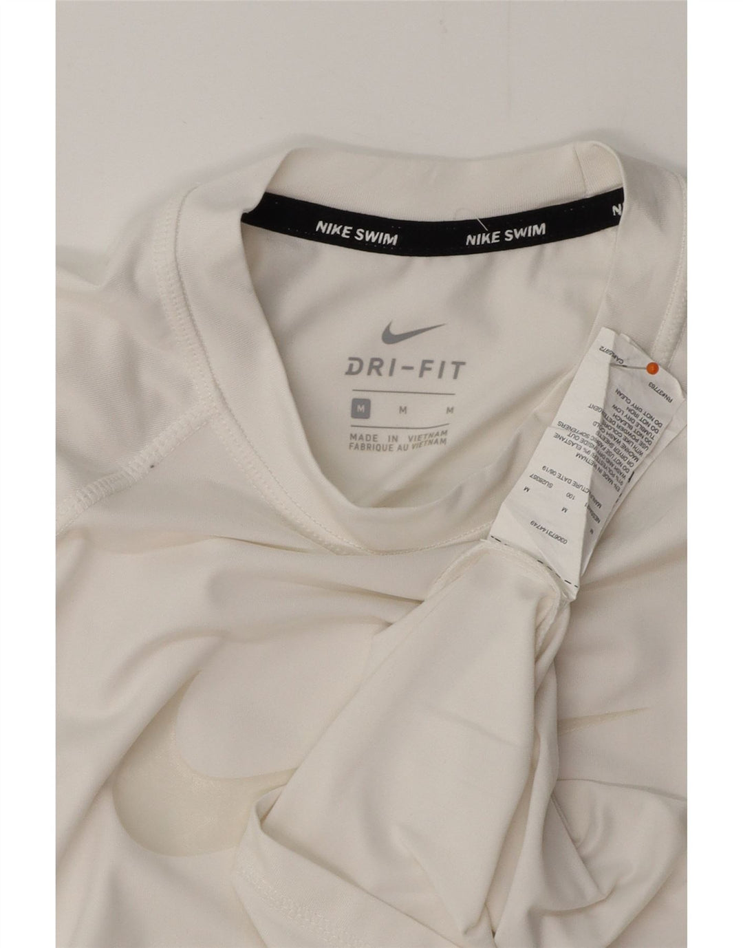 Tricou grafic NIKE Dri Fit pentru femei Top UK 12 Poliester alb mediu