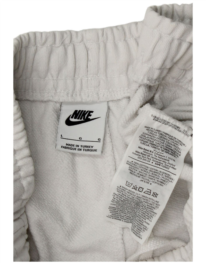 Pantaloni de trening Nike pentru bărbați Joggeri mari, alb, bumbac