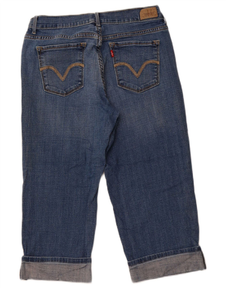 Blugi LEVI'S 515 Capri pentru femei US 8 Medium W28 L19 Bumbac albastru