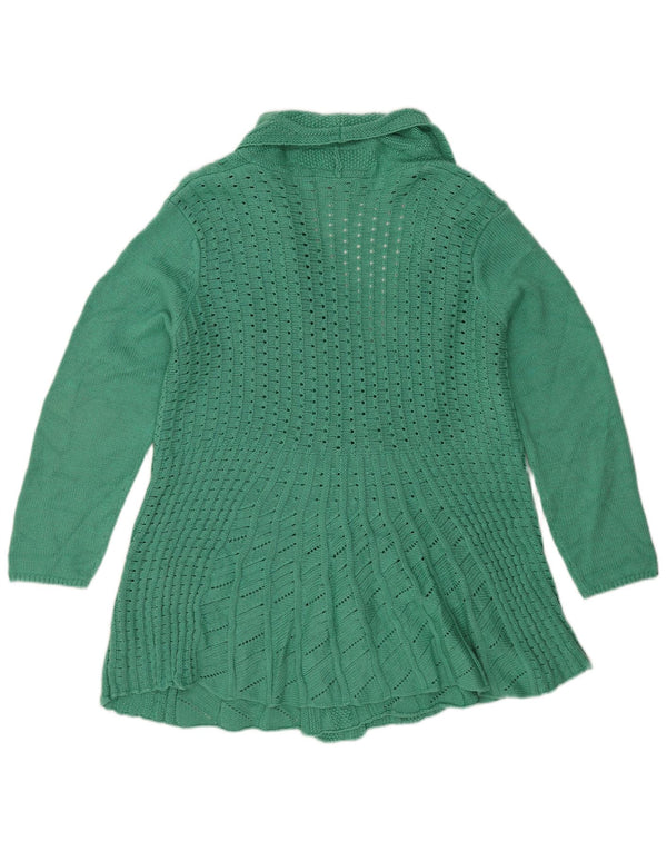 Pulover cardigan deschis pentru femei Essential 24/26 2XL verde acrilic