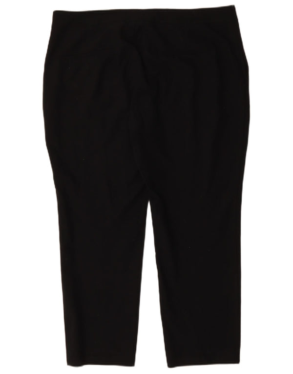 Pantaloni chino drepți pentru femei Zara EU 42 Large W32 L26 Negru