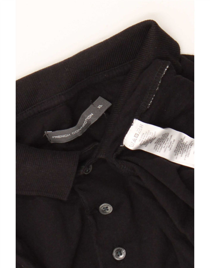 Tricou polo pentru bărbați French Connection XL, bumbac negru