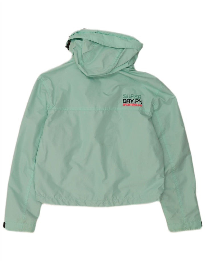 Geacă bomber cu grafică The Windcheater Superdry pentru femei UK 8 mic turcoaz
