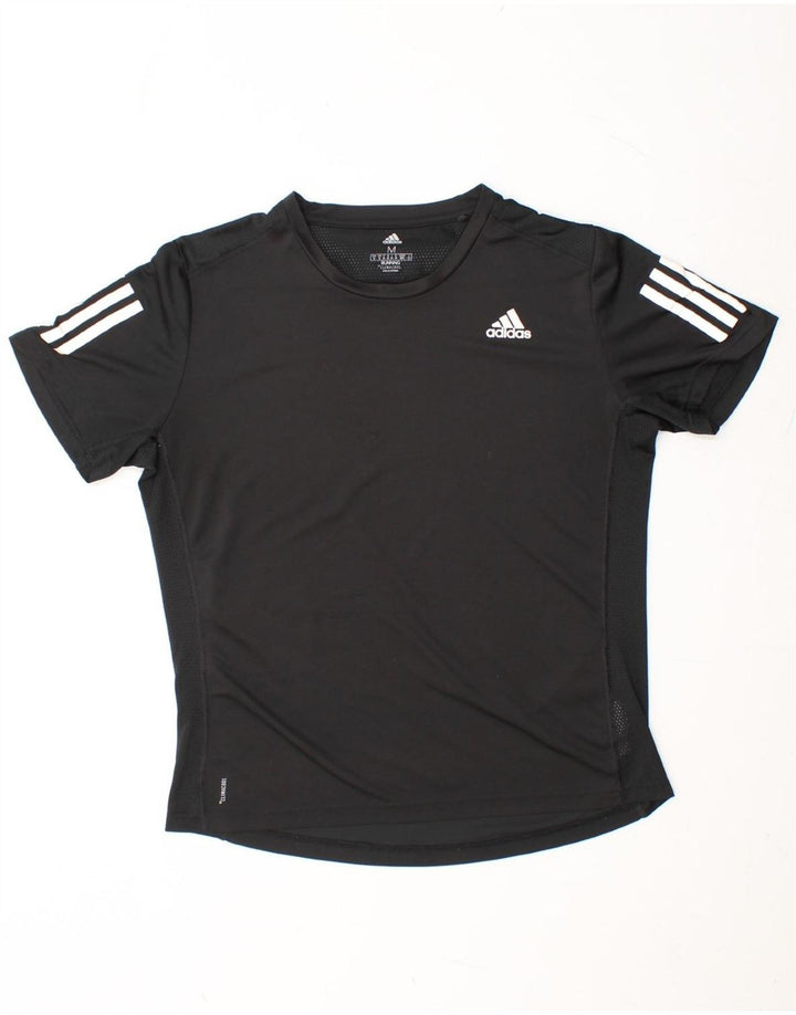 ADIDAS Mens Climacool T-Shirt Top Medium Black Polyester