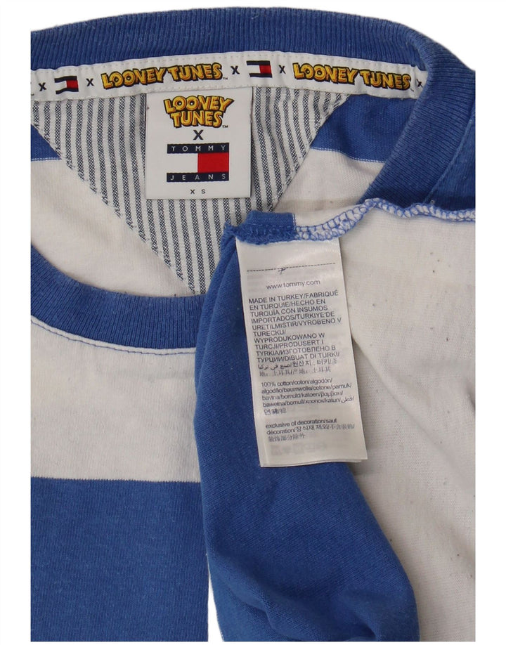 TOMMY HILFIGER Tricou grafic Looney Tunes pentru bărbați Top XS Blue Striped