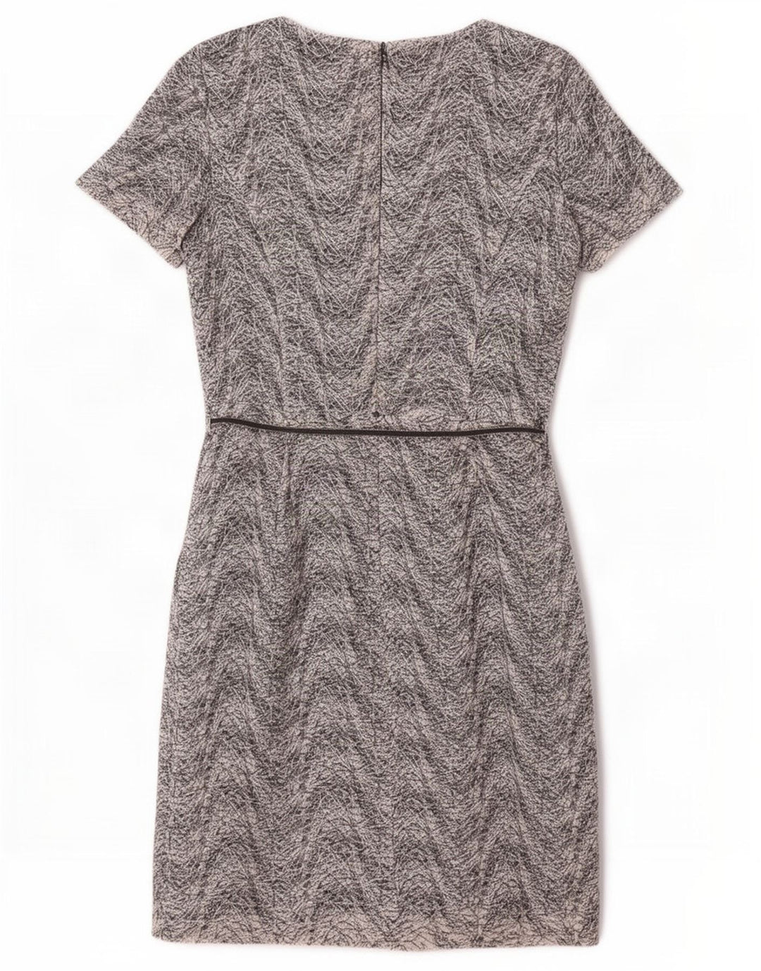 Esprit Womens Theath Dress UK 8 Small Bleumarin Chevron Poliester