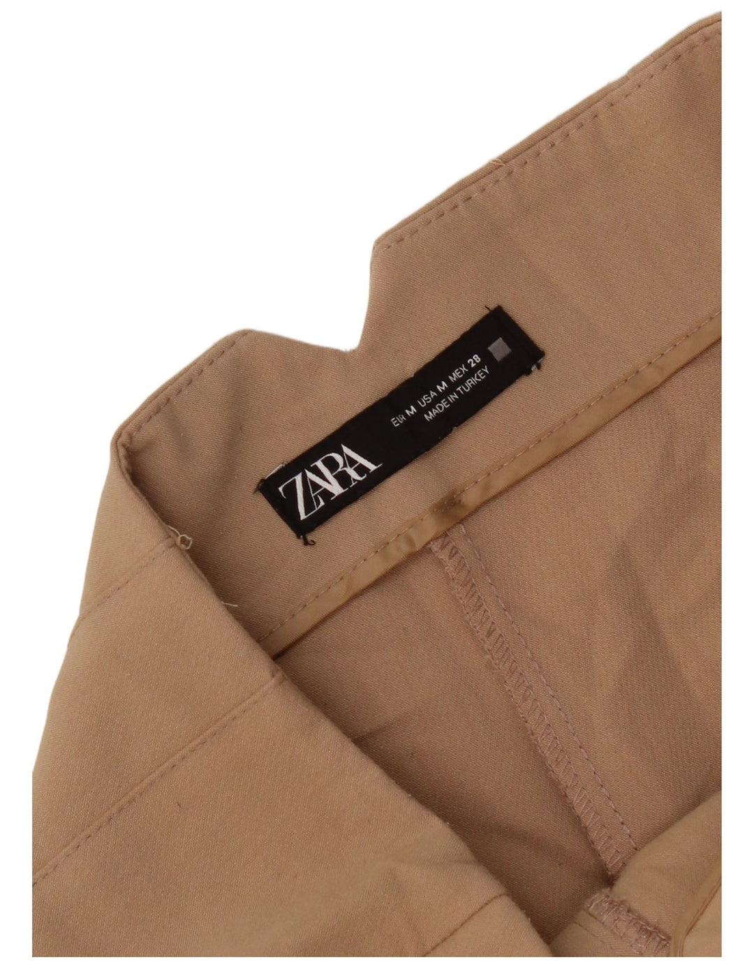 Pantaloni de costum conici pentru femei Zara Mediu L28 L26 Bej