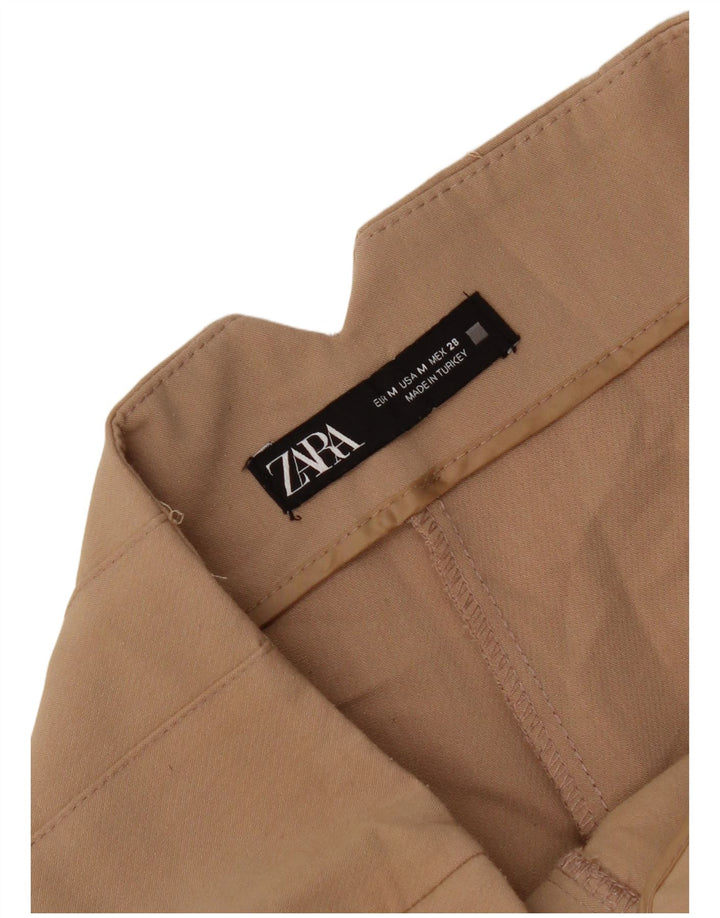 Pantaloni de costum conici pentru femei Zara Mediu L28 L26 Bej