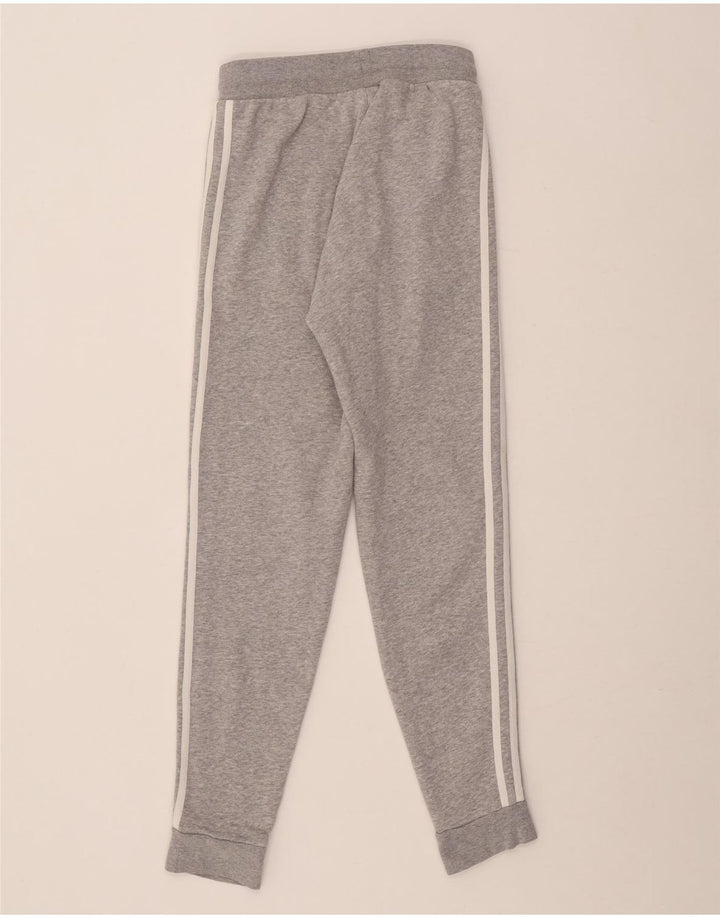 Pantaloni de trening Adidas pentru femei Joggeri din bumbac cu pete gri mediu