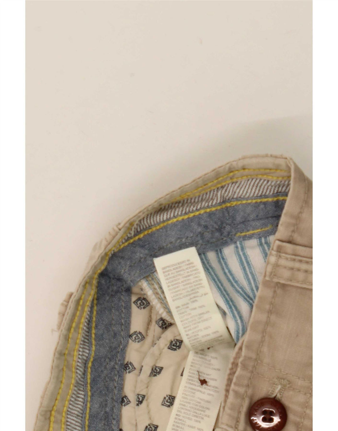 Pantaloni scurți cargo pentru bărbați Fat Face W32, bumbac mediu bej