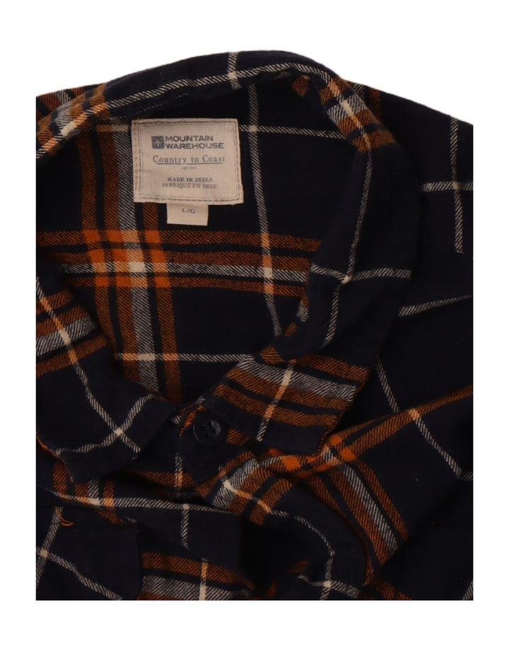 Cămașă de flanel pentru bărbați Mountain Warehouse, cu carouri mari bleumarin