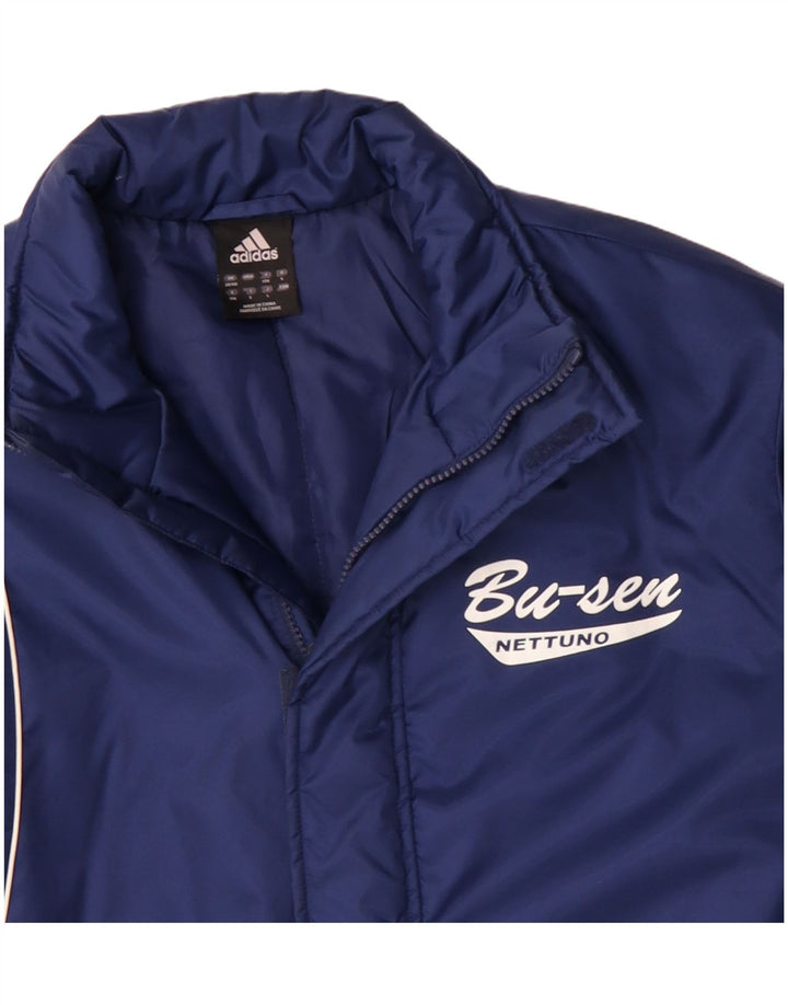 Jachetă pentru bărbați Adidas Graphic Windbreaker UK 38/40 Poliester albastru mediu