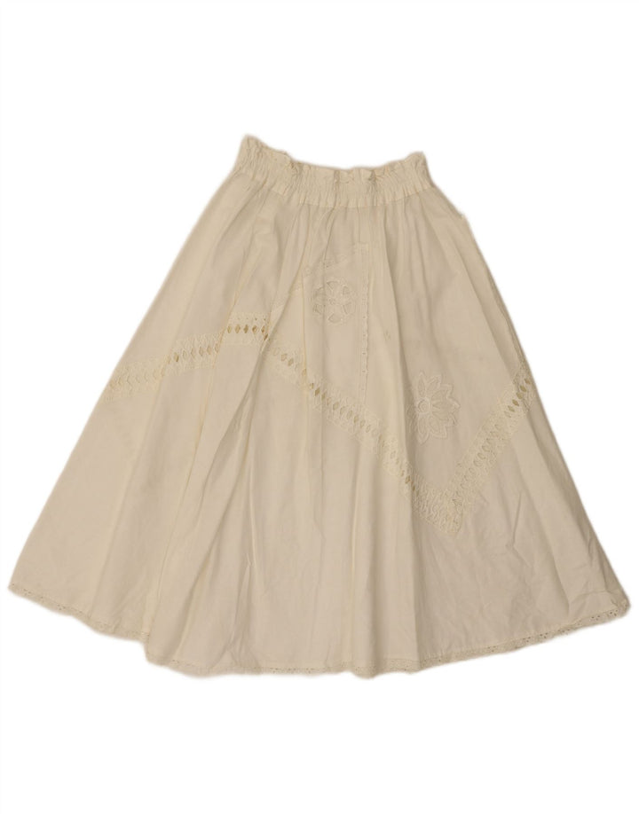 Fusta evazată pentru femei Vintage W26 Small White