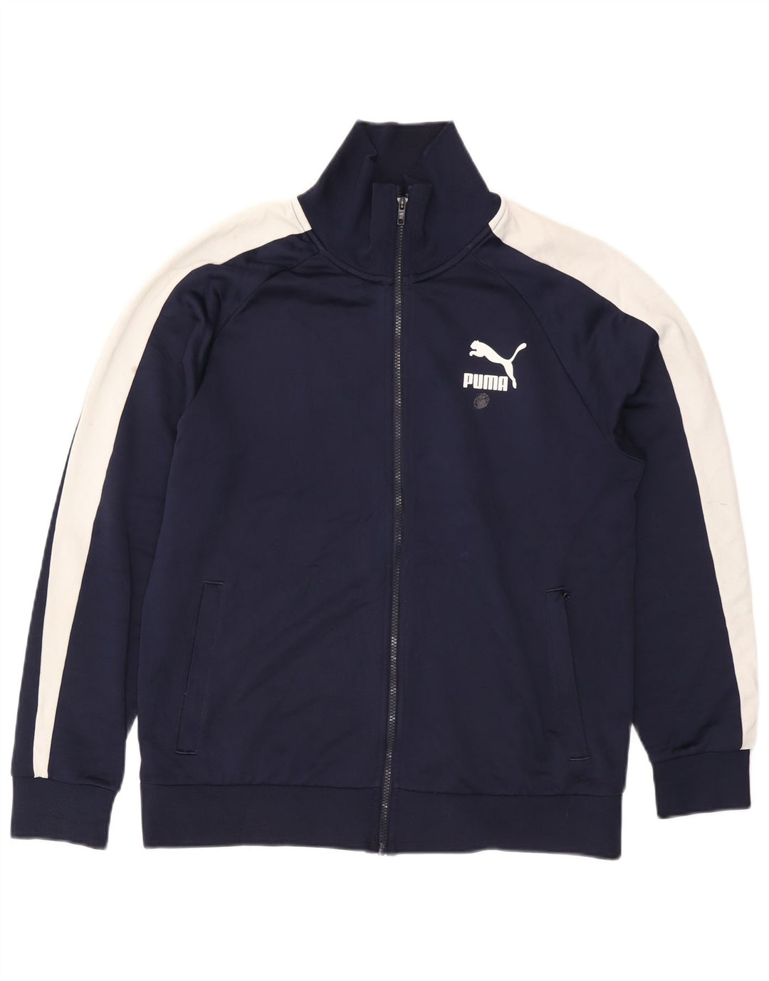 Jachetă de trening PUMA pentru bărbați, mare, albastru, poliester color bloc