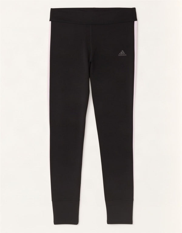 Adidas Climacool Crop Leggings pentru femei UK 12/14 Medium Black Colorblock