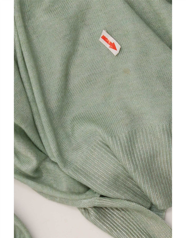 Pulover pentru femei Zara, cu gât de barcă, UK 14, verde mediu