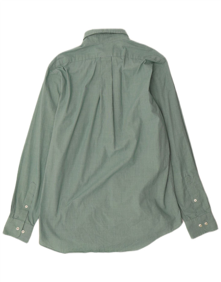 Cămașă clasică pentru bărbați Chaps Mărimea 15 1/2 Bumbac verde mediu Houndstooth