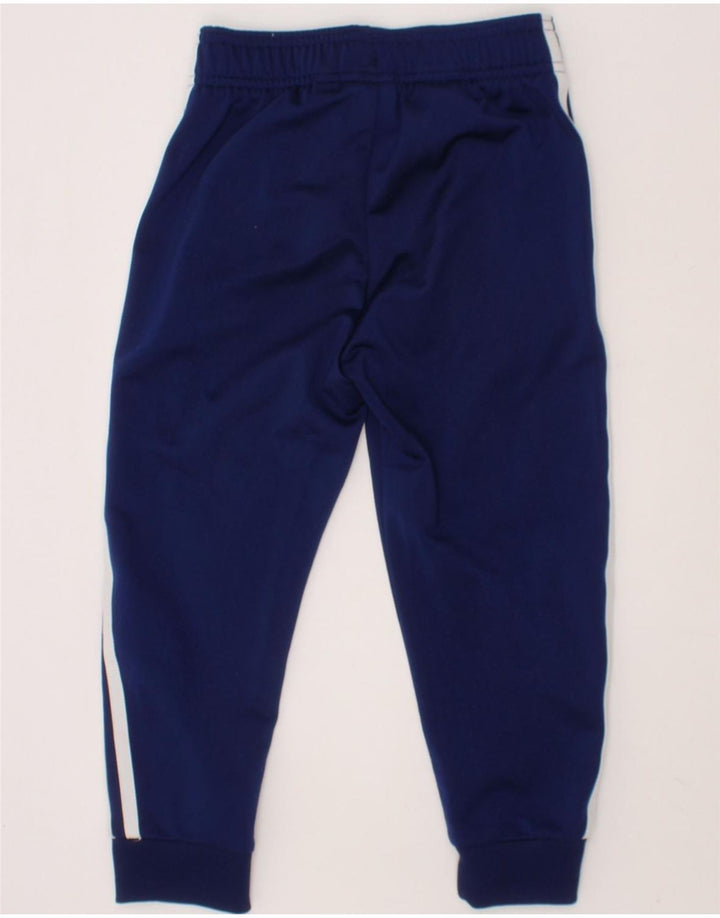 ADIDAS Boys Tracksuit Trousers Joggers 4-5 Years  Navy Blue Polyester Vintage Adidas and Second-Hand Adidas from Messina Hembry 