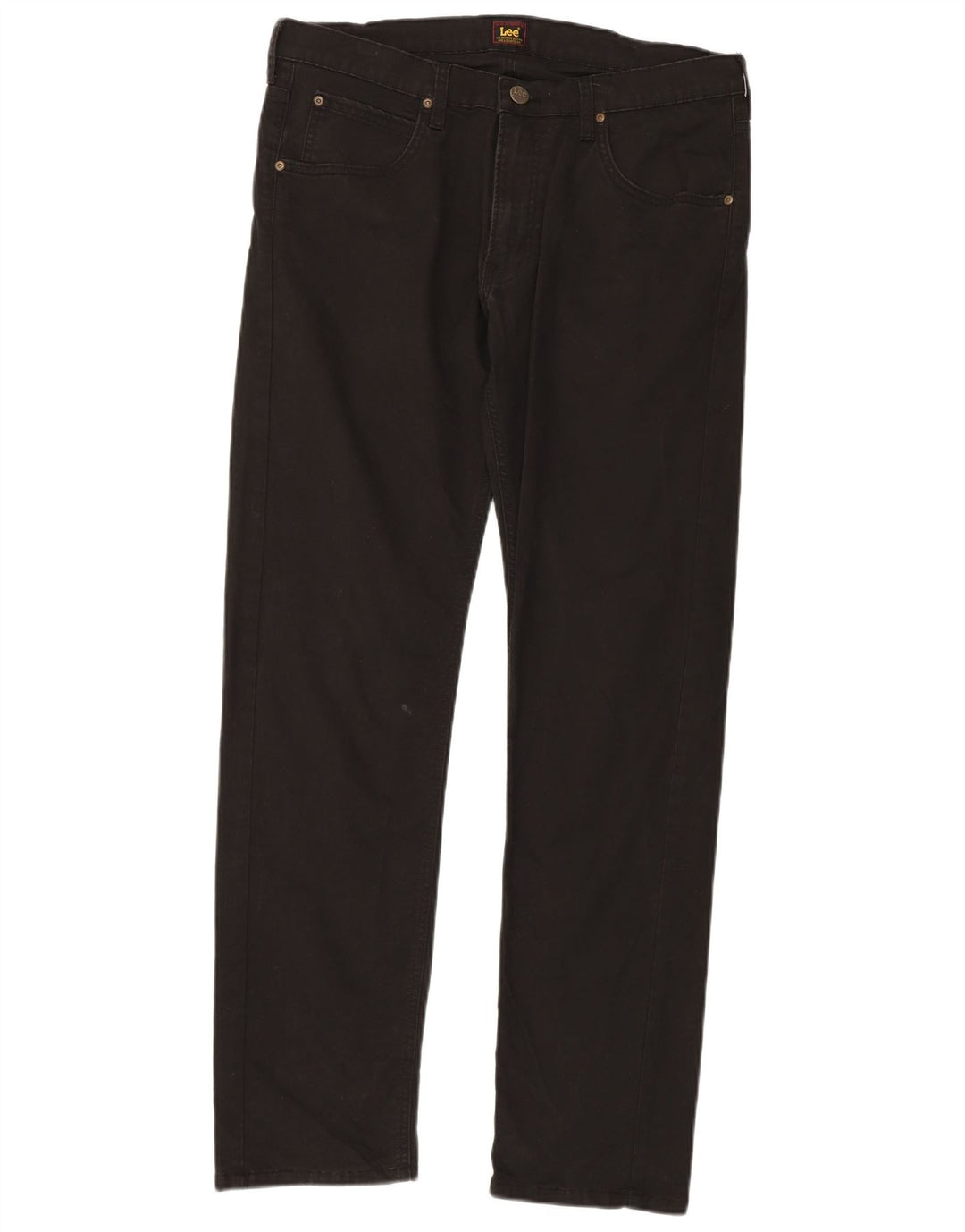 Pantaloni casual drepti LEE Daren Zip Fly pentru bărbați W34 L32 bumbac negru