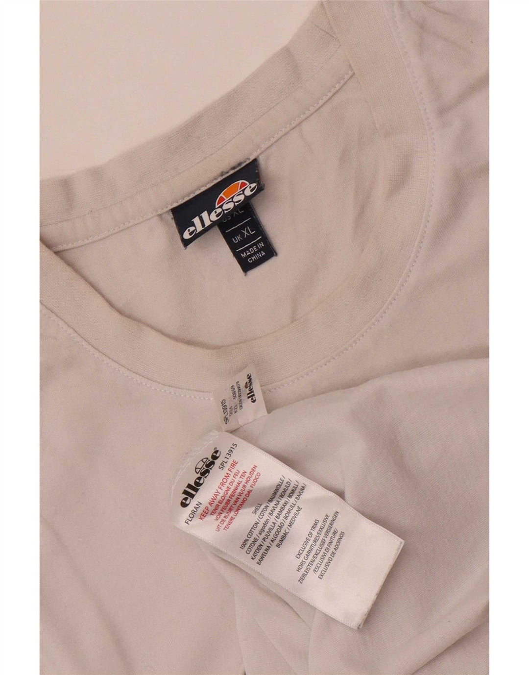 Tricou bărbați Ellesse Top XL Bumbac alb