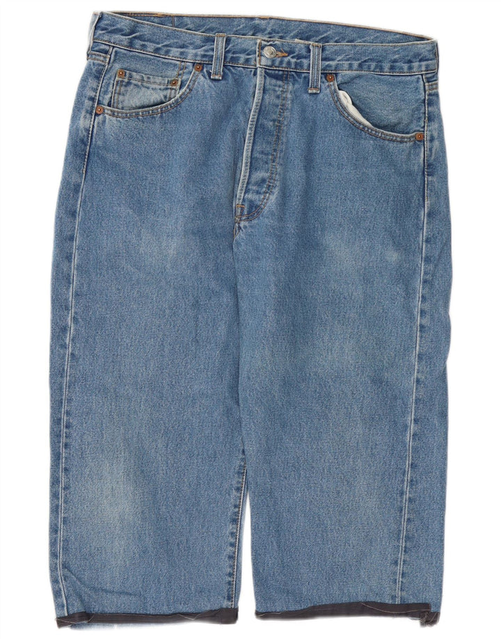 Blugi LEVI'S 501 Capri pentru bărbați W34 L19 Bumbac albastru