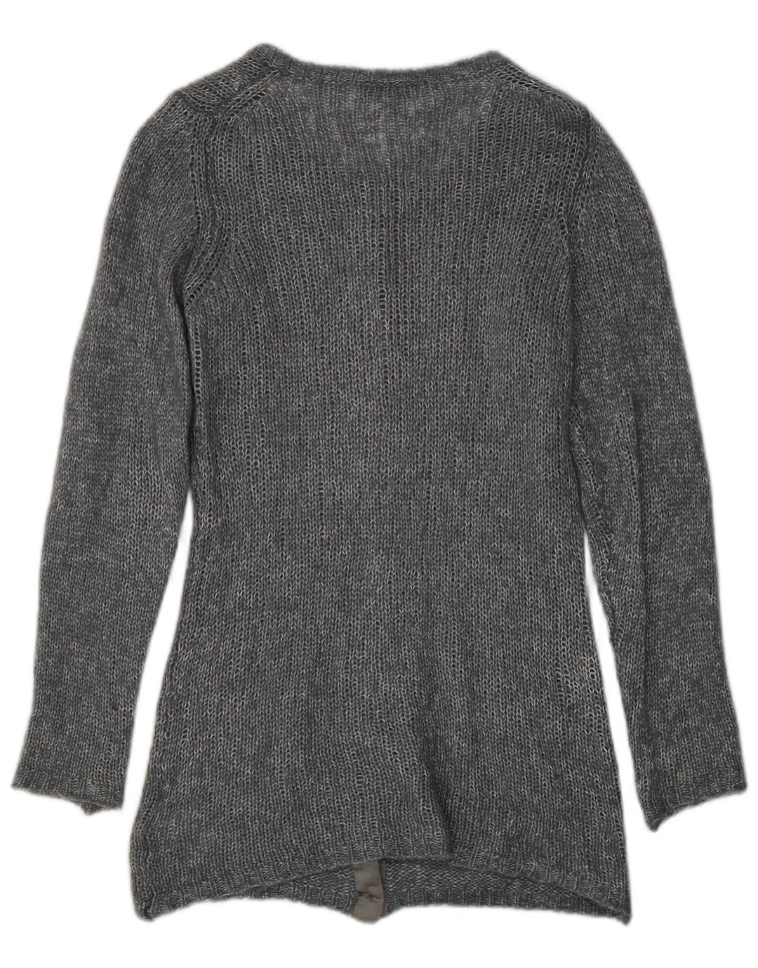 Pulover cardigan pentru femei Fred Perry UK 14 mare, gri, viscoză cu pături