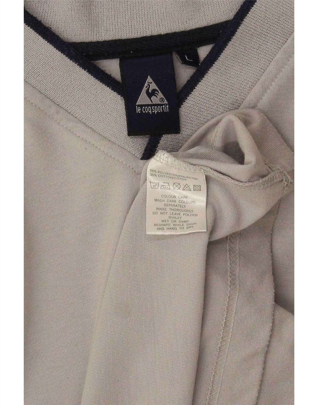 Tricou pentru bărbați Le Coq Sportif Top mare poliester gri