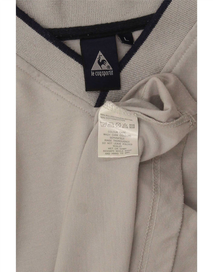 Tricou pentru bărbați Le Coq Sportif Top mare poliester gri