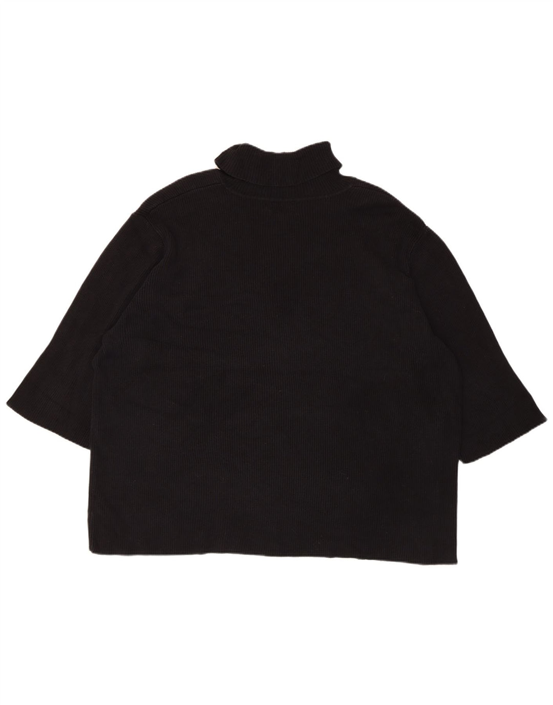 Pulover pentru femei Ralph Lauren cu gât rulat, UK 22 3XL, bumbac negru