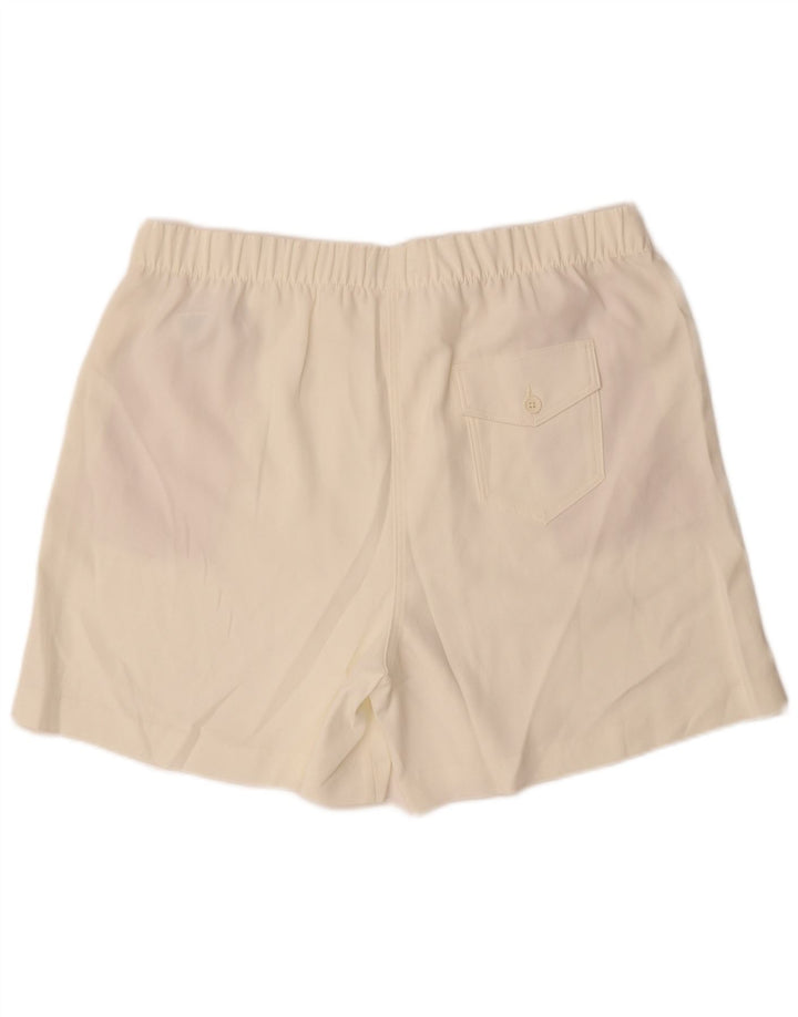 Pantaloni scurți chino Marks & Spencer pentru femei UK 18 XL W38 Poliester alb