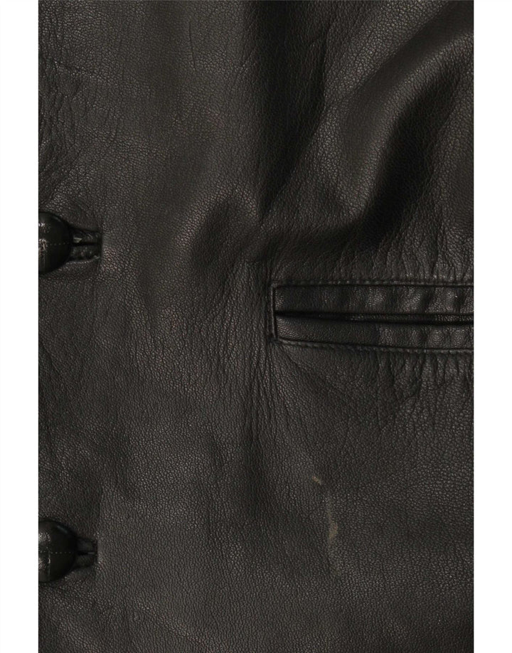 Jachetă de piele pentru bărbați Milan UK 38 Medium Black Classic