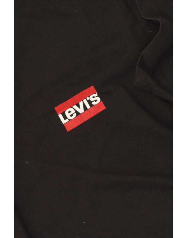 Tricou pentru bărbați Levi's Top mare din bumbac negru