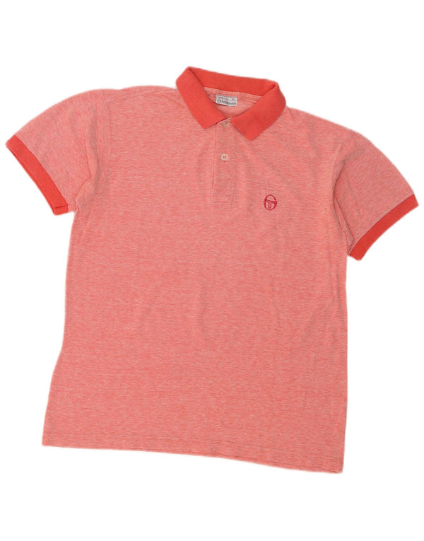 Tricou polo Sergio Tacchini pentru bărbați, bumbac roz mediu