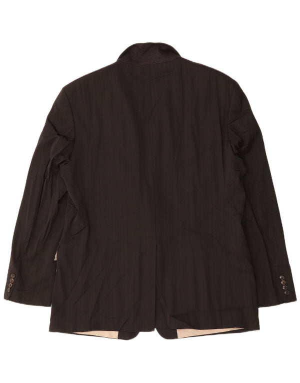 Blazer pentru bărbați HUGO BOSS cu 2 nasturi EU 60 5XL Lână virgină neagră