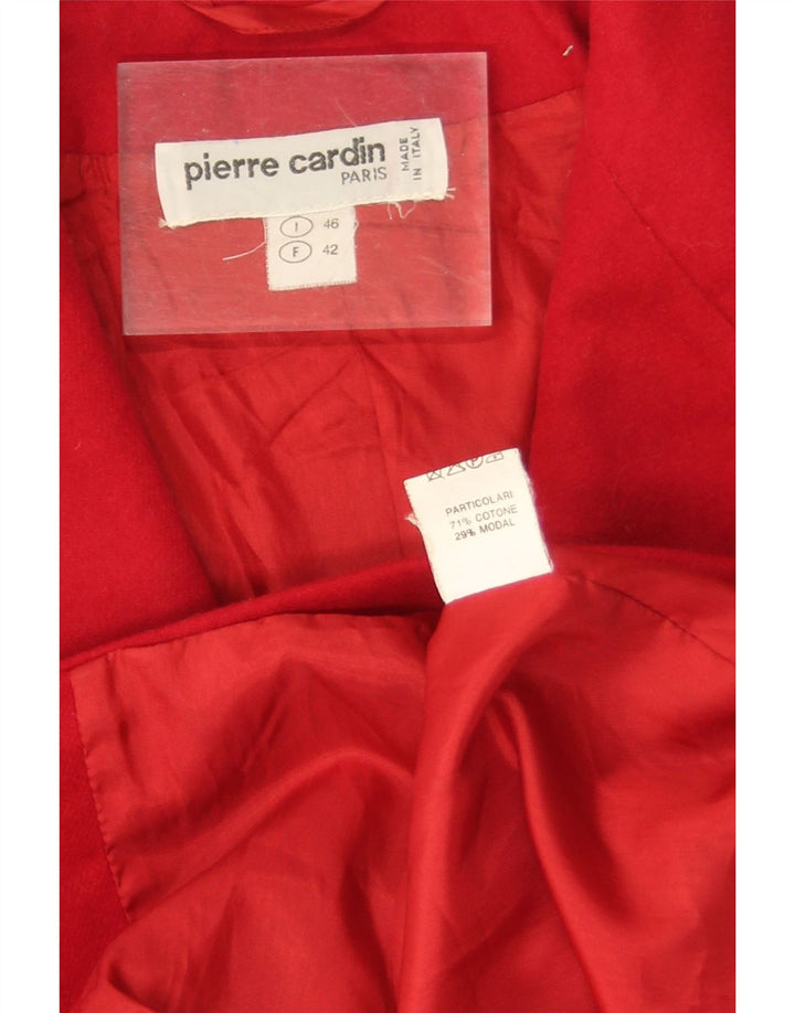 Jachetă Blazer pentru femei Pierre Cardin cu 2 nasturi IT 46 Bumbac roșu mare