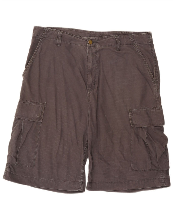 Pantaloni scurți Carhartt pentru bărbați W33, bumbac gri mediu