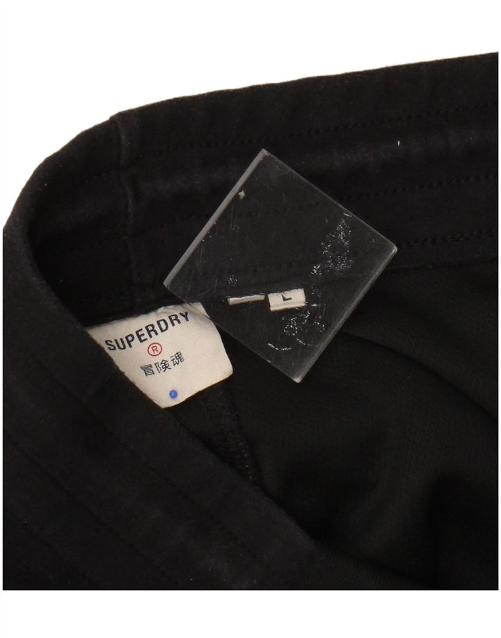 SUPERDRY Pantaloni de trening pentru bărbați Pantaloni de jogging mari negri