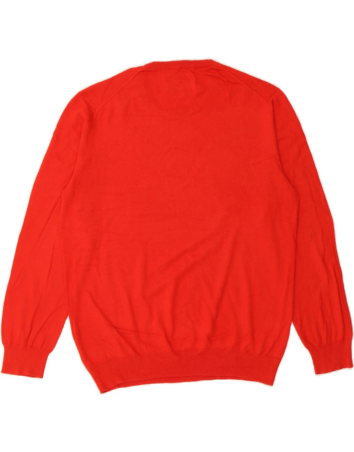BODEN Mens Crew Neck Jumper Sweater Large Red Cotton Vintage Boden and Second-Hand Boden from Messina Hembry 