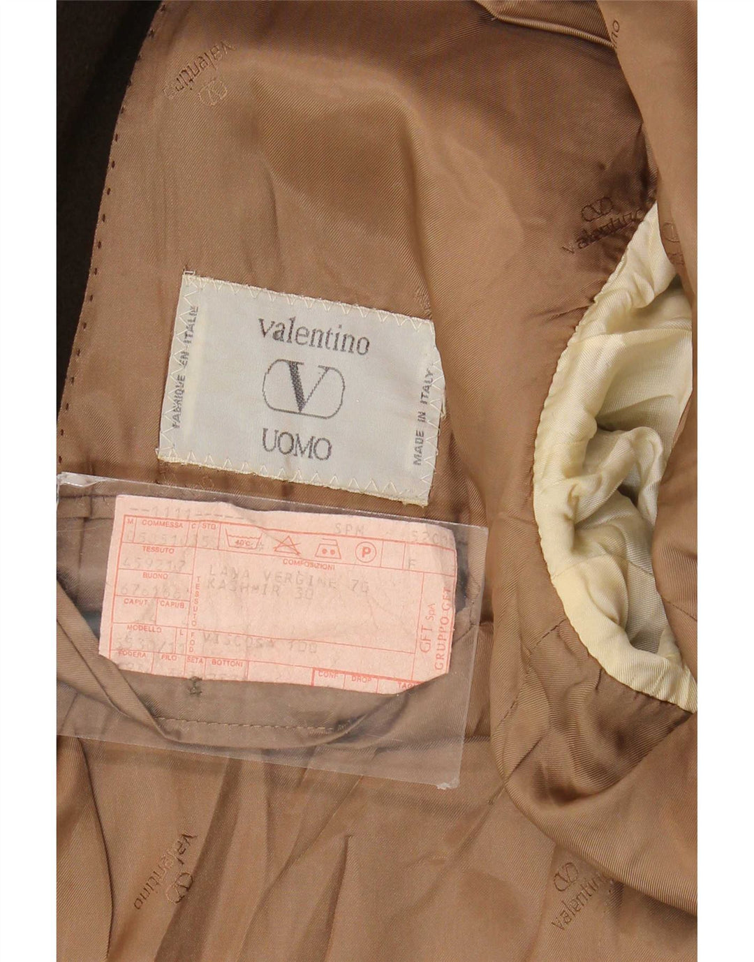 Jachetă Valentino pentru bărbați cu 2 nasturi UK 38 Medium Khaki Lână virgină