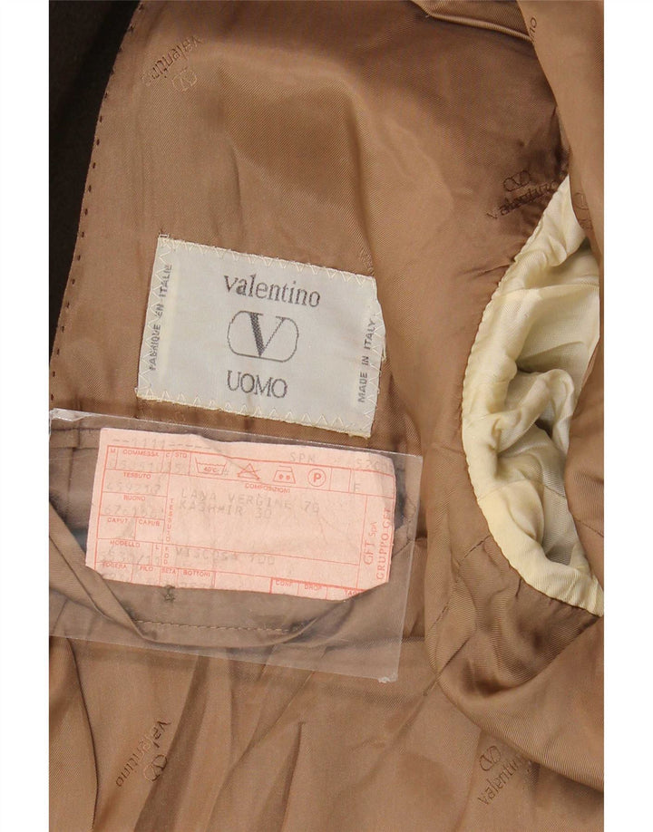 Jachetă Valentino pentru bărbați cu 2 nasturi UK 38 Medium Khaki Lână virgină