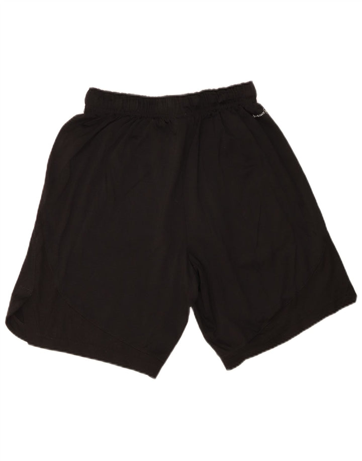 Pantaloni scurți sport pentru bărbați Russell Athletic, poliester negru mic