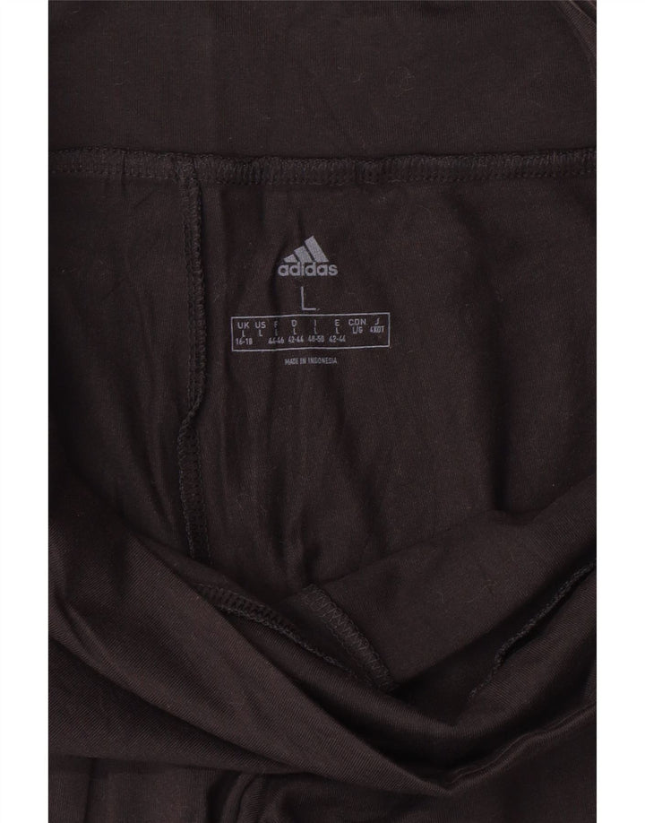 Leggings grafic ADIDAS pentru femei UK 16/18 mare negru