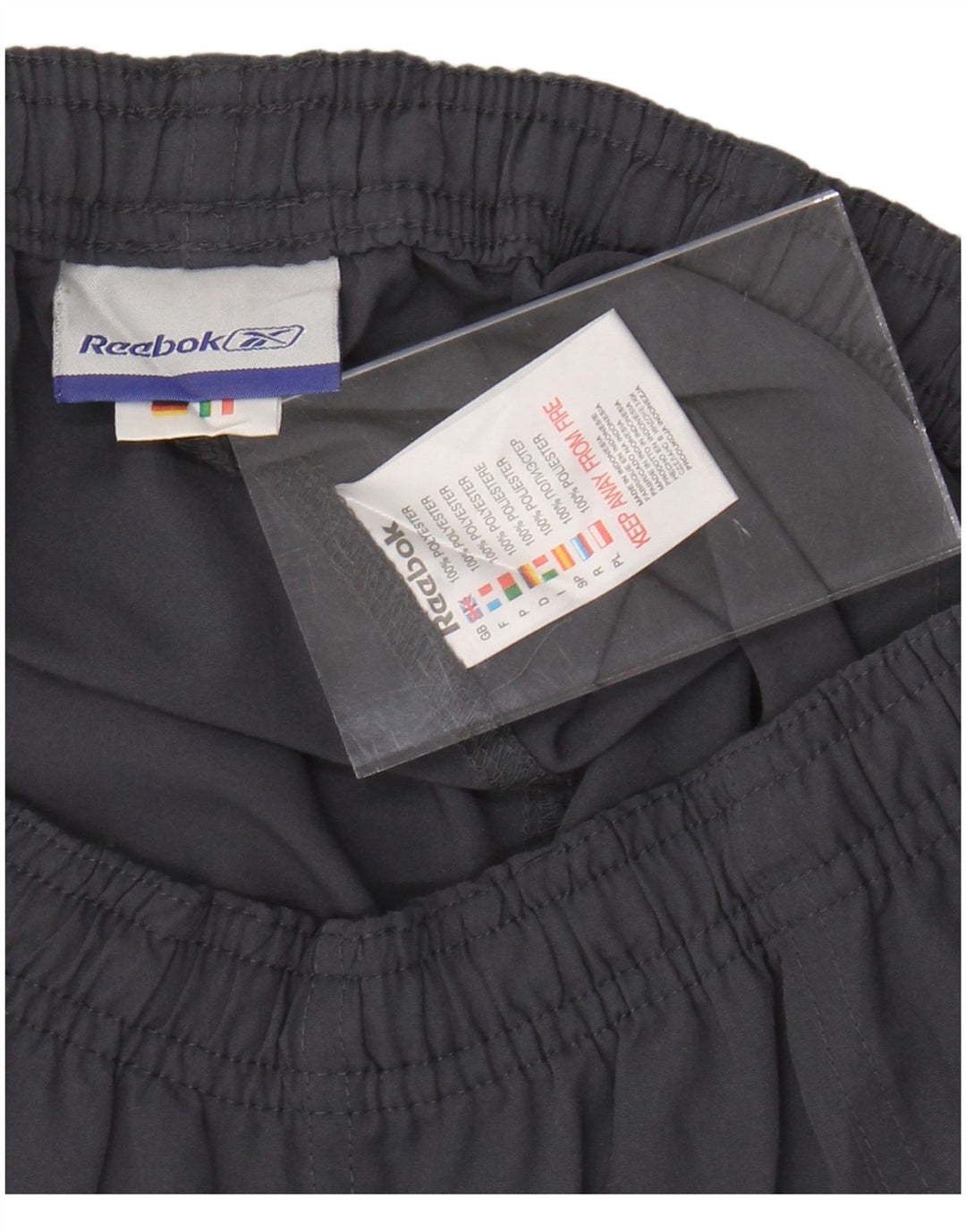 Pantaloni scurti sport REEBOK pentru femei UK 8 Small Gri Poliester