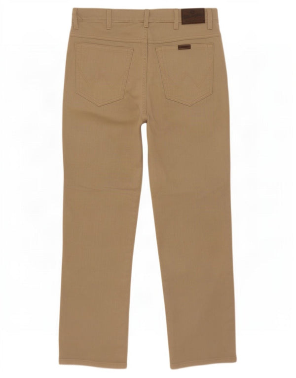 Pantaloni casual pentru bărbați Wrangler, cu croiala normală, W36 L30, bumbac bej