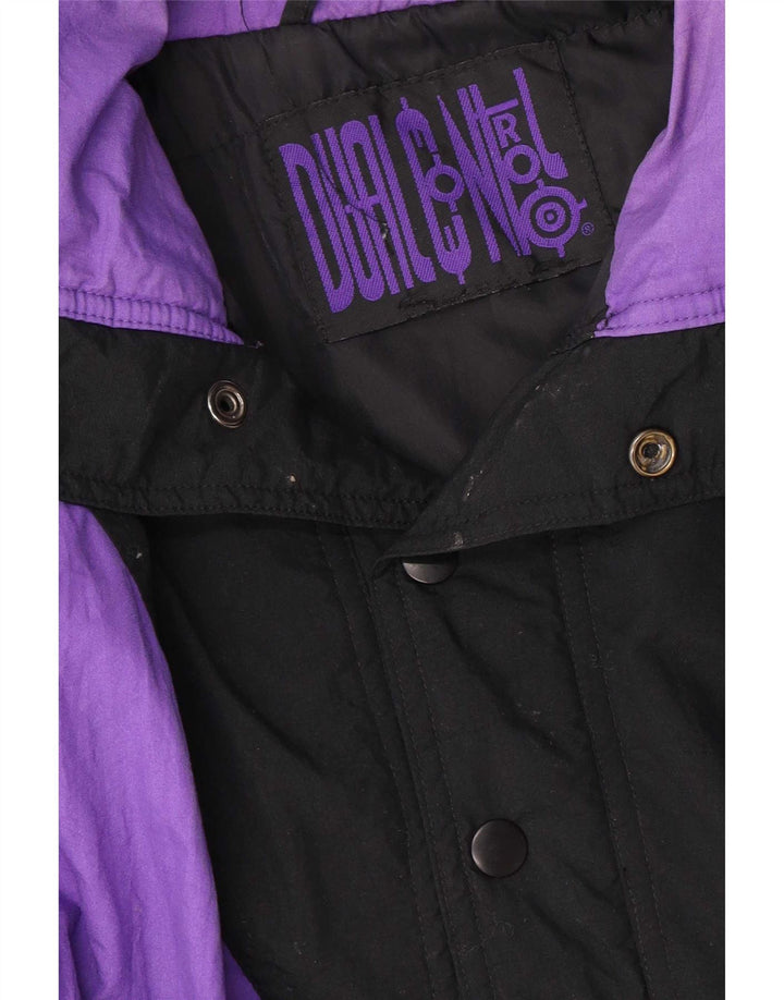 Jachetă Anorak Vintage pentru bărbați UK 40, mare, mov, bloc de culoare